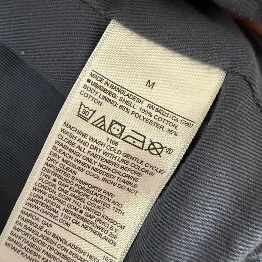 GAP Men's Blue Plaid Coaches Jacket - Picture 5 of 5
